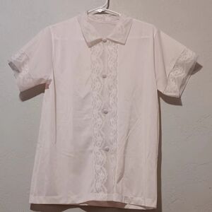 Henson Kickernick Robe‎  Sz36 Lace Short Sleeve Pink Romantic Y2k Lougewear